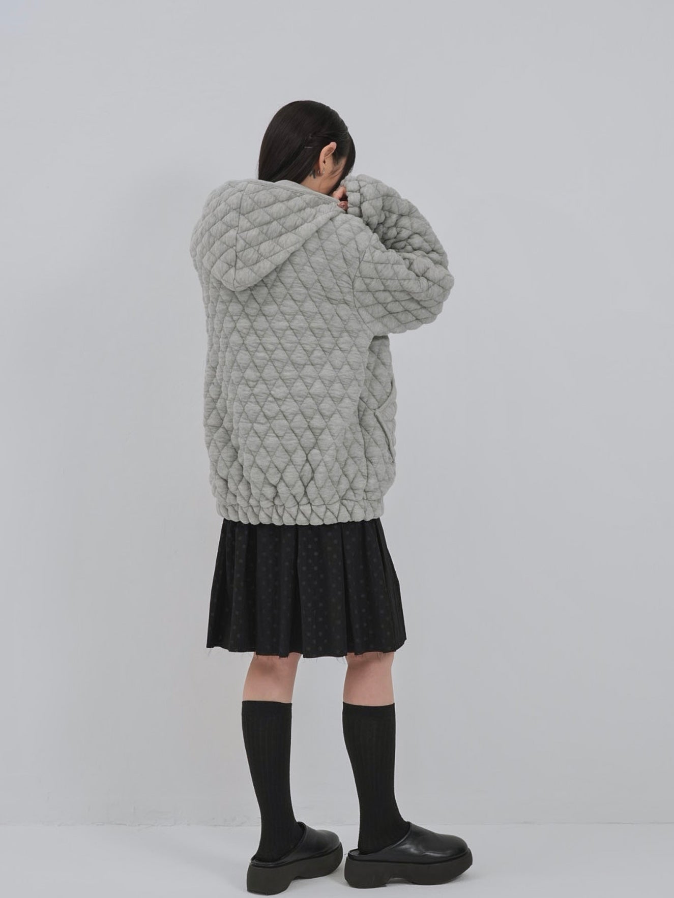 soft quilting hoodie