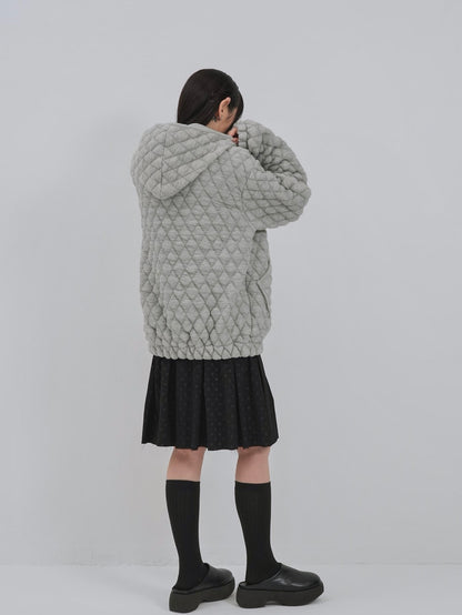 soft quilting hoodie