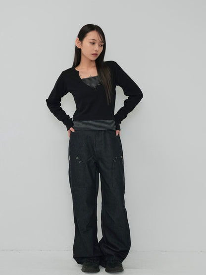 border layered snap tops