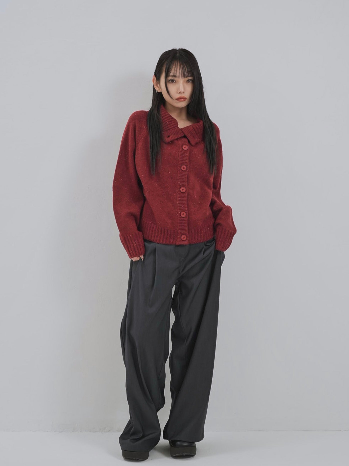 nep high neck cardigan