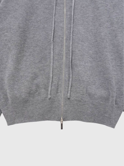 w zip line knit tops