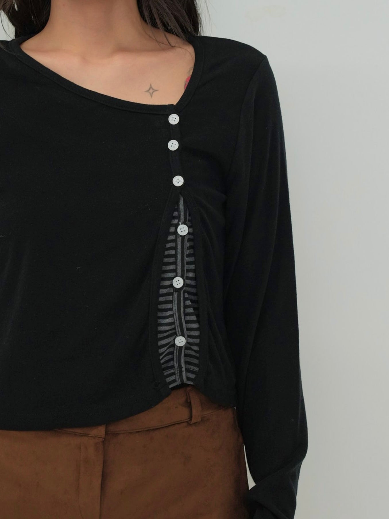 border peek cardigan