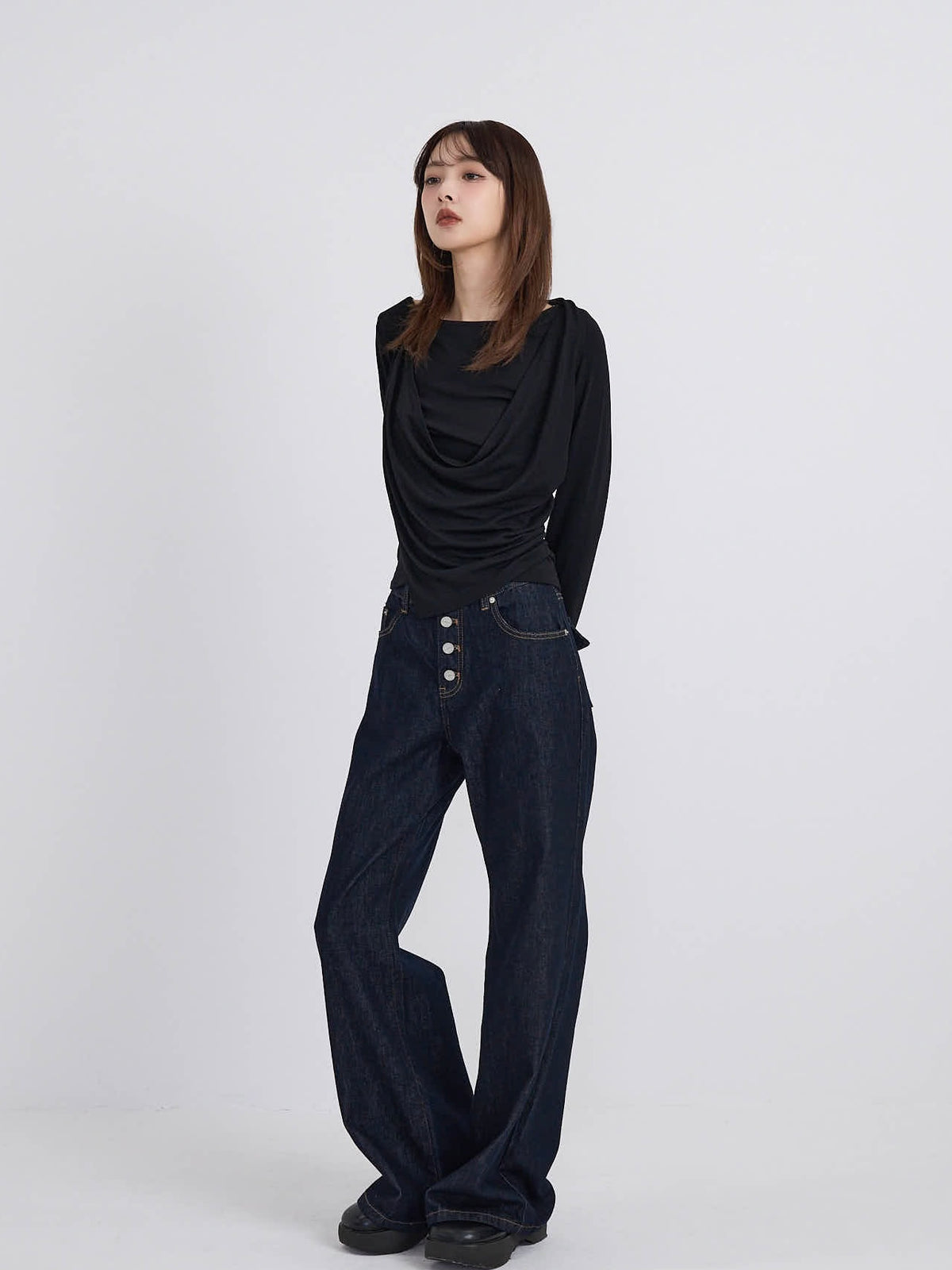 halter drape tops
