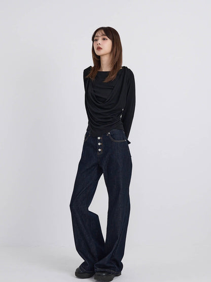 halter drape tops