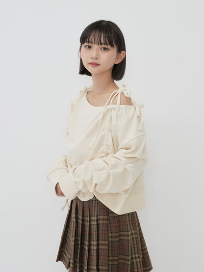 ribbon off shoulder tops