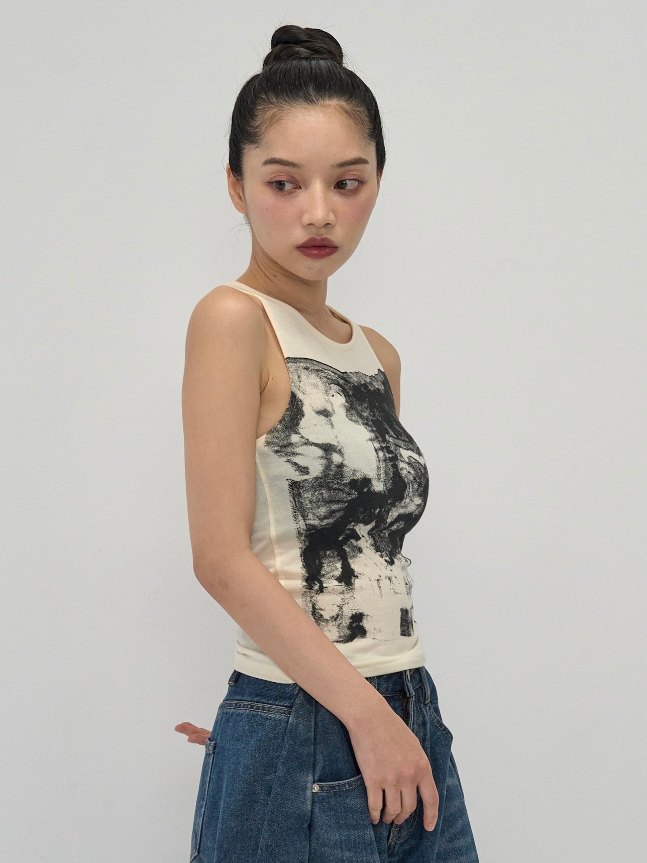 art print tank top