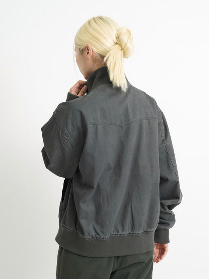 double zip high neck jacket