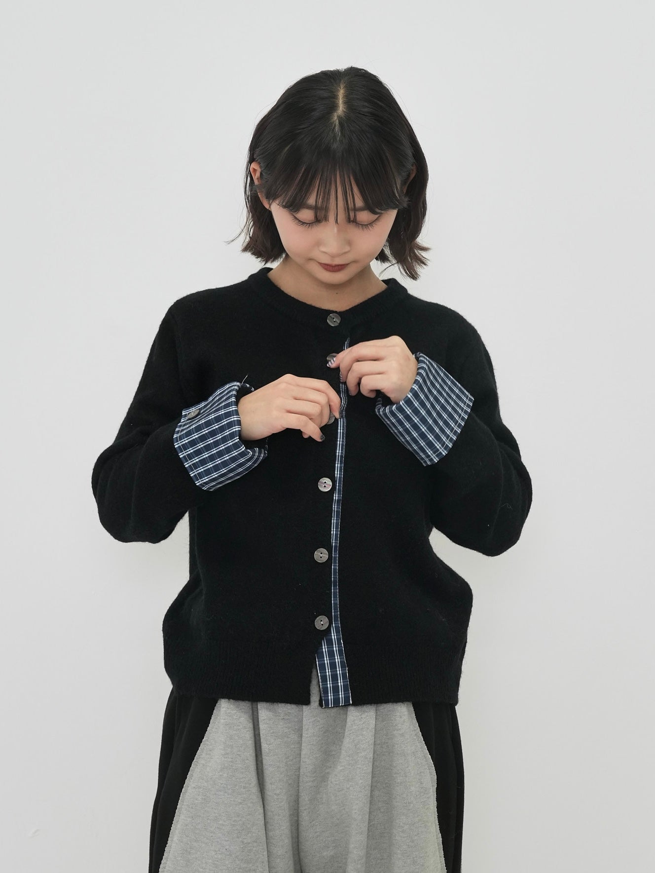 check shirt knit