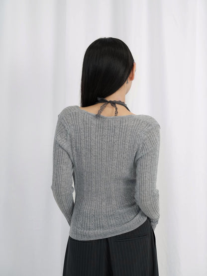 deep v neck cardigan