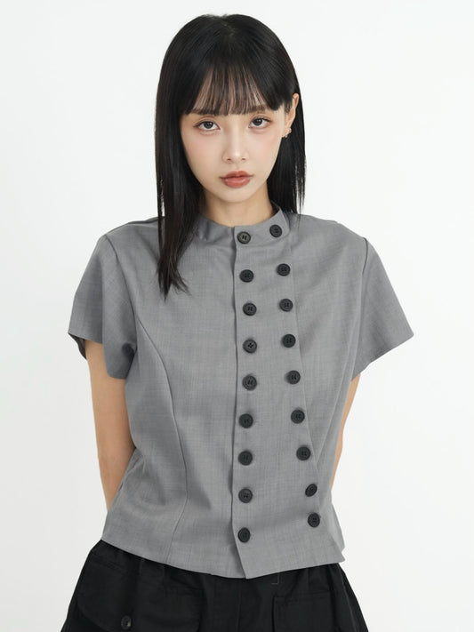front double button tops