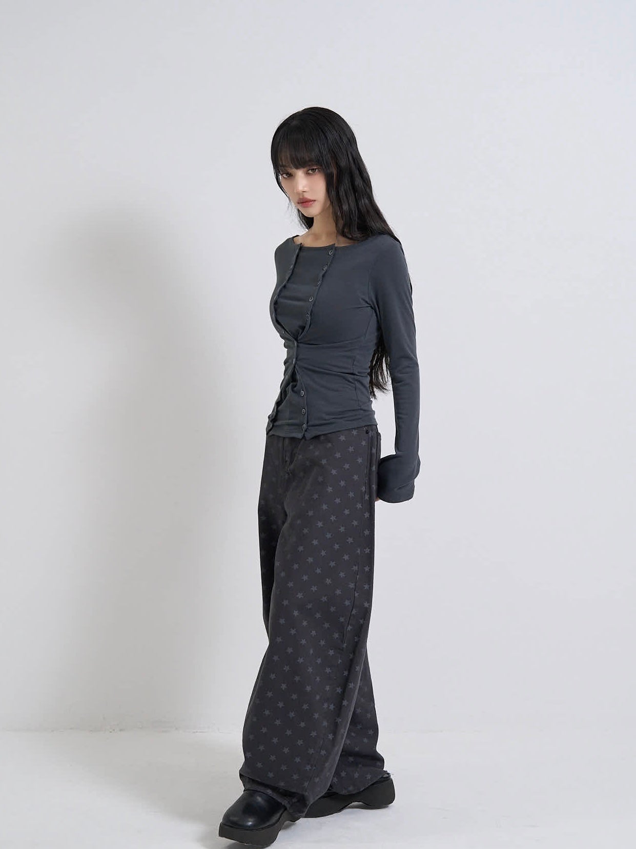 double row button tops