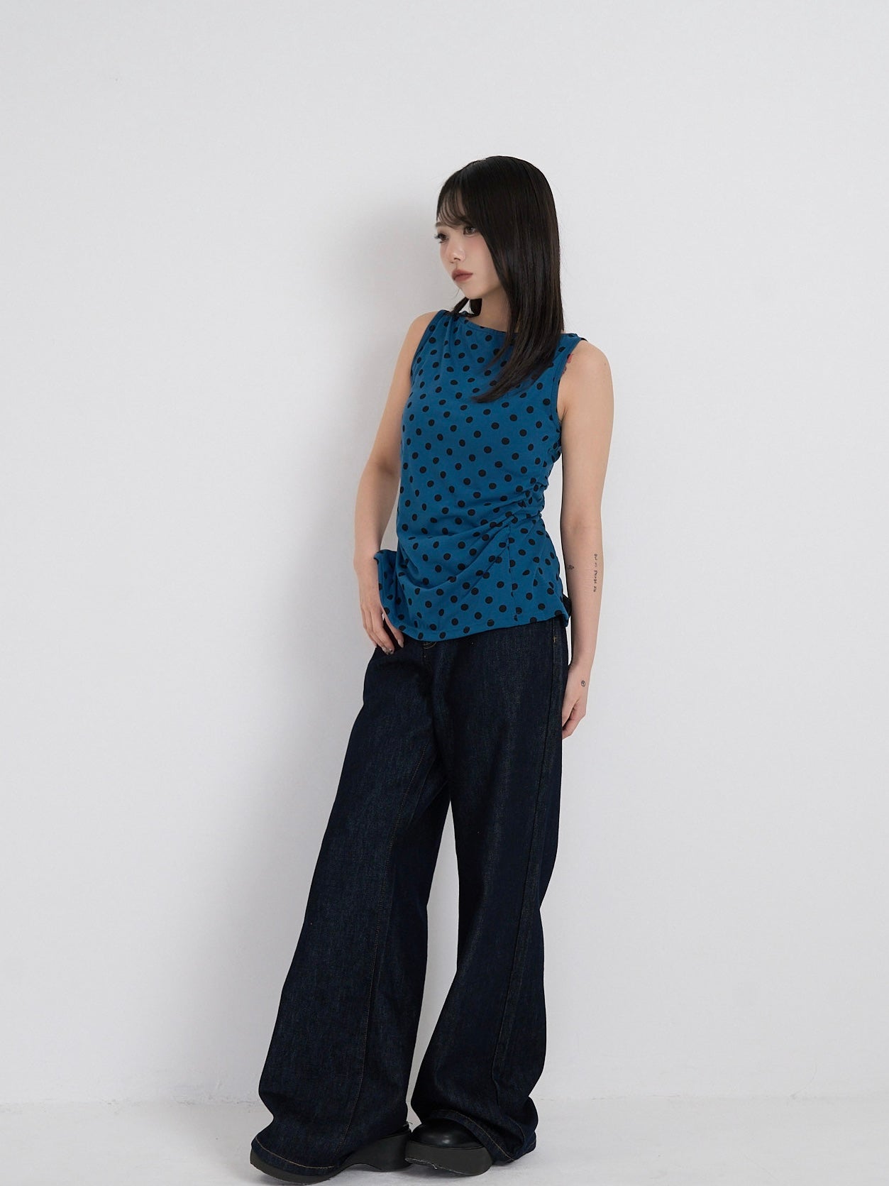 dot back cut out tops