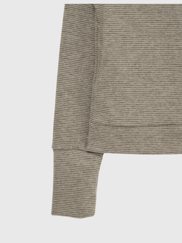 fleece zip button hood tops