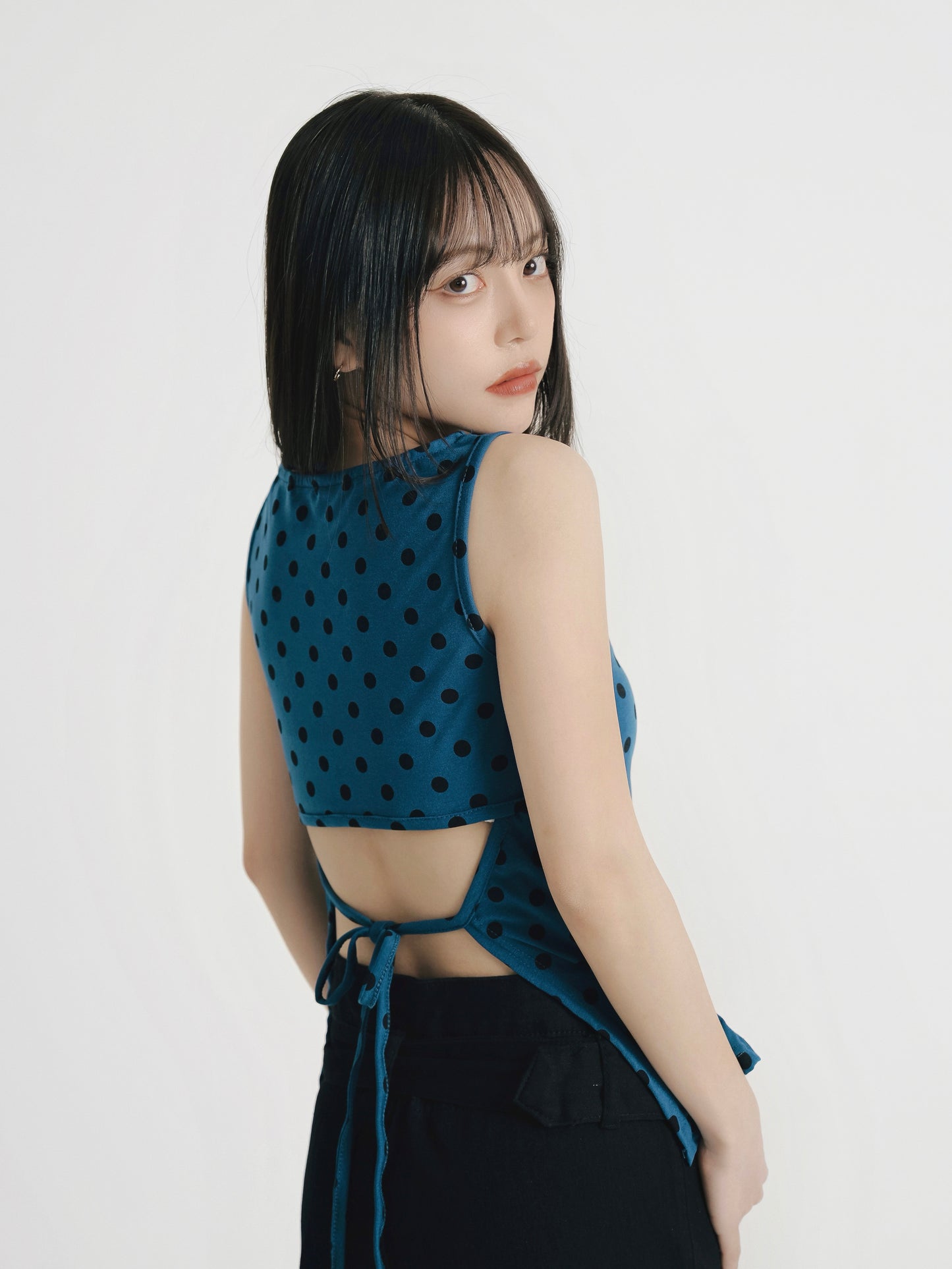 dot back cut out tops