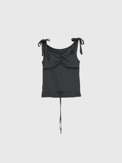 ribbon strap gather tops