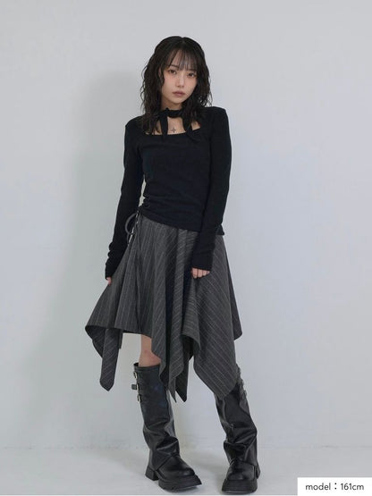 cutout choker neck tops