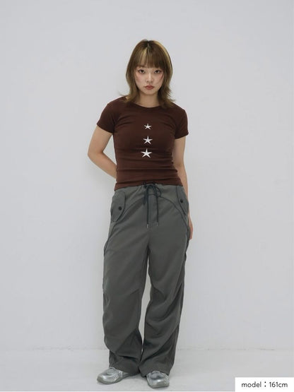 drawstring cargo pants
