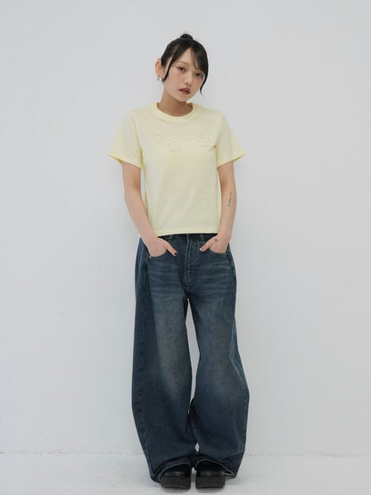 wide cut denim