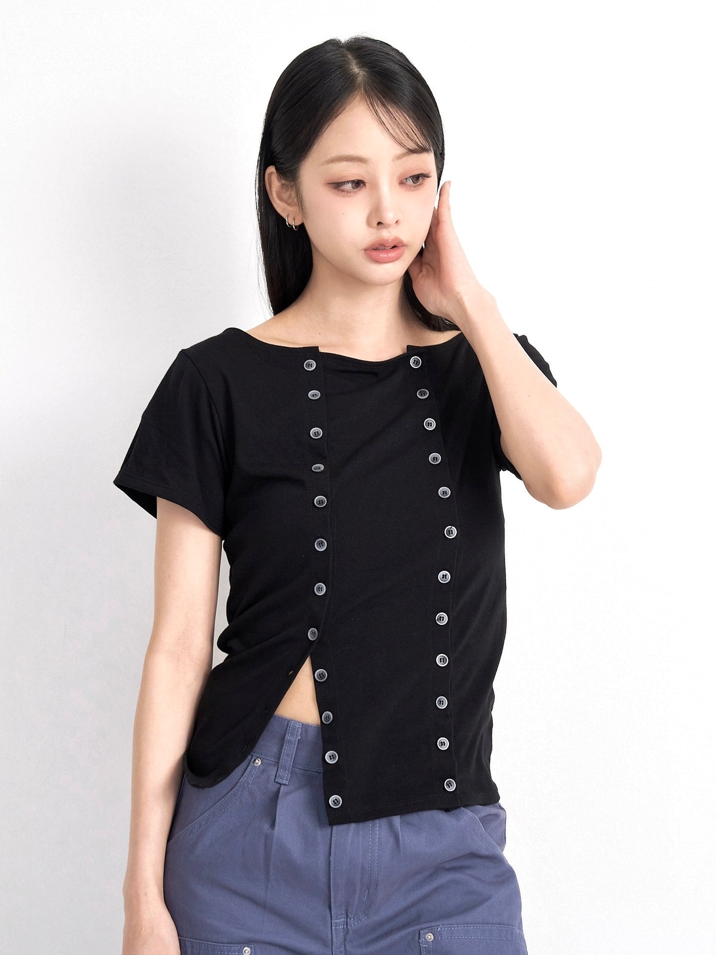 double button tops