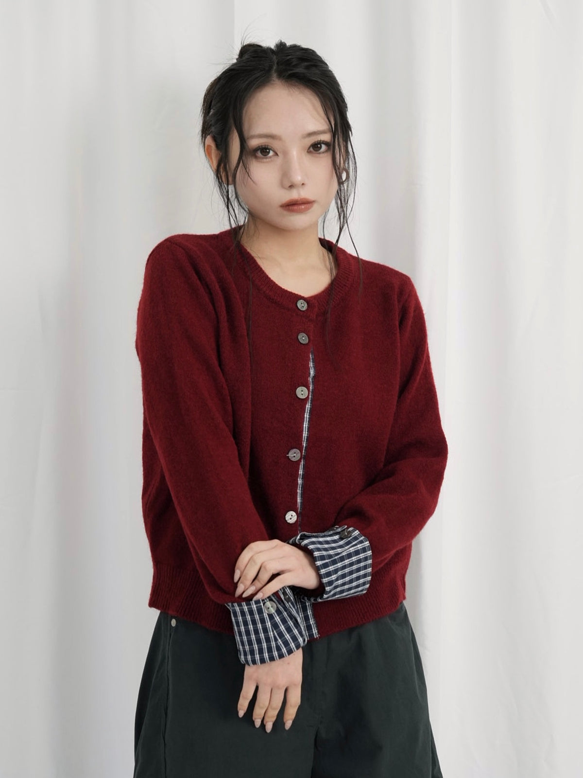 check shirt knit