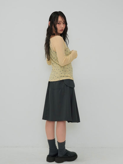 light dot raglan tops