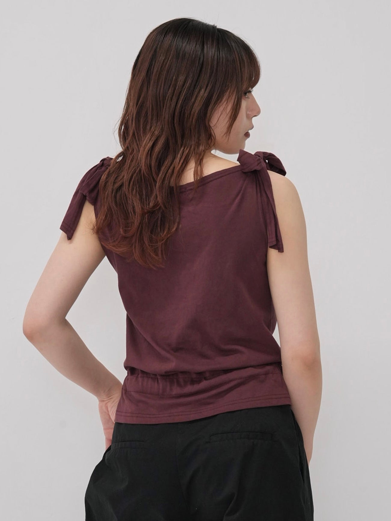 ribbon strap gather tops
