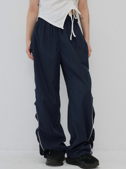 piping shirring pants