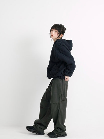 soft quilting hoodie