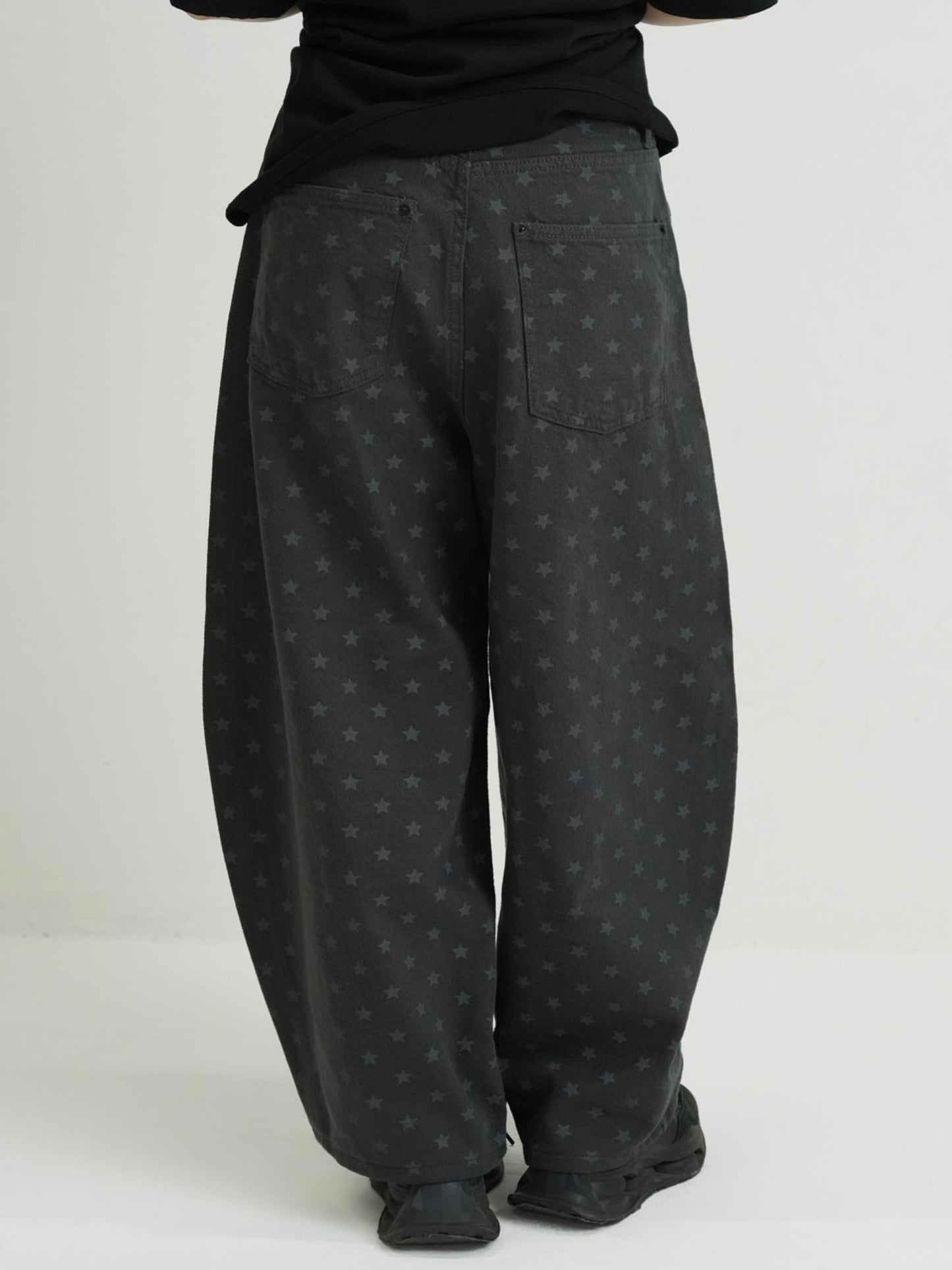 star dot balloon pants
