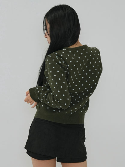 soft dot knit cardigan