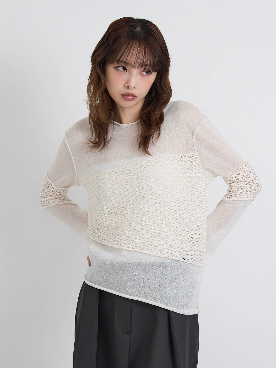 airy open summer knit tops