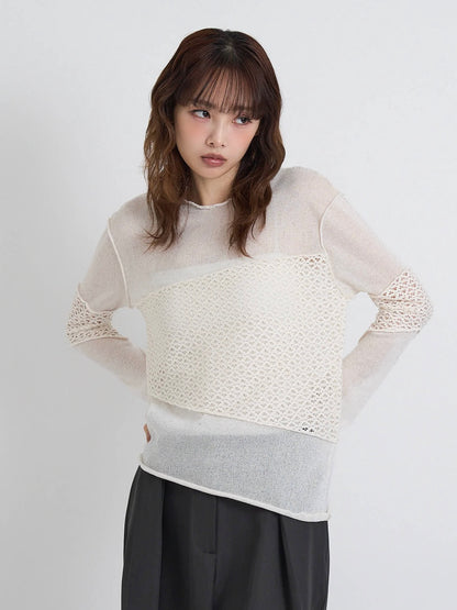 airy open summer knit tops