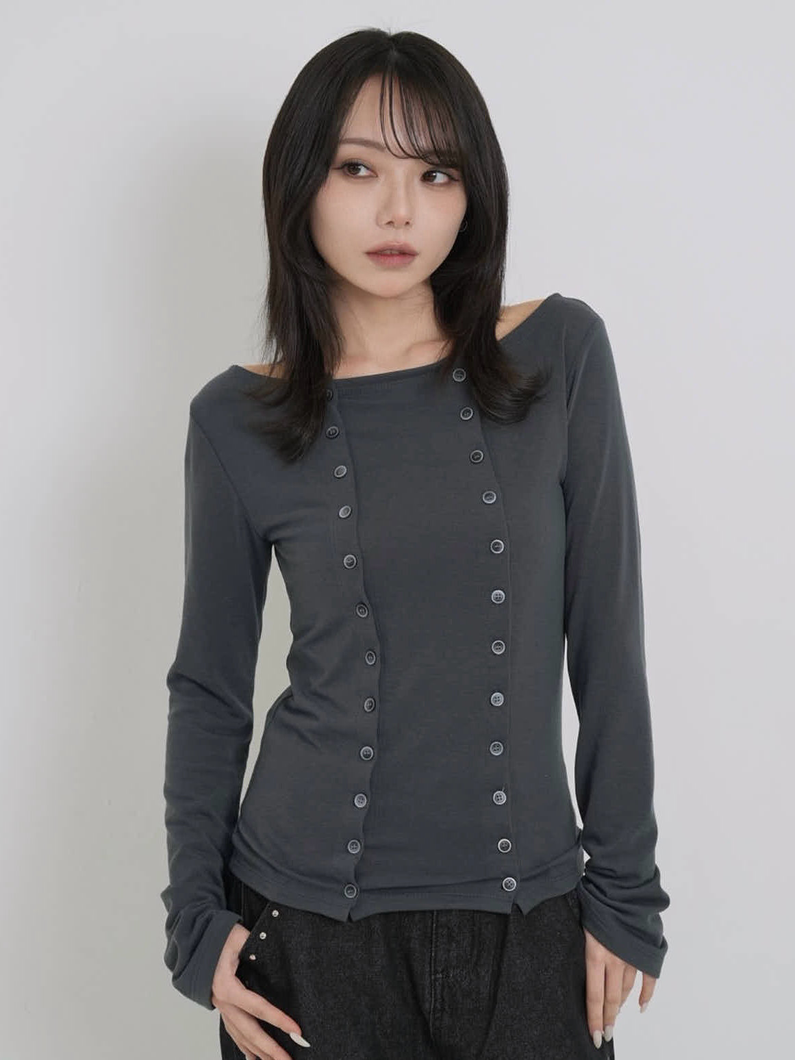 double row button tops