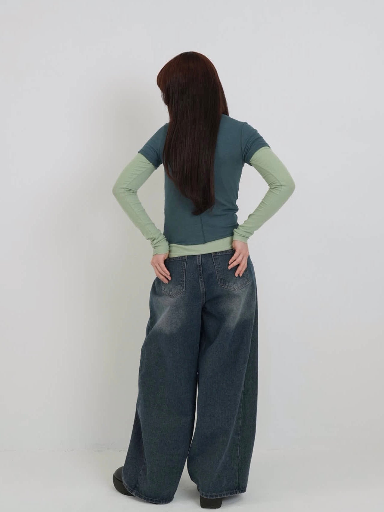 contrast layered tops