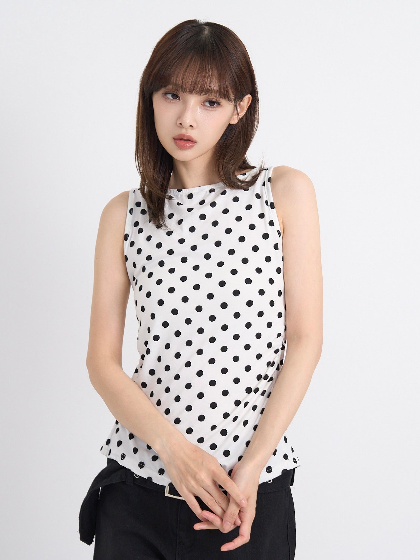 dot back cut out tops