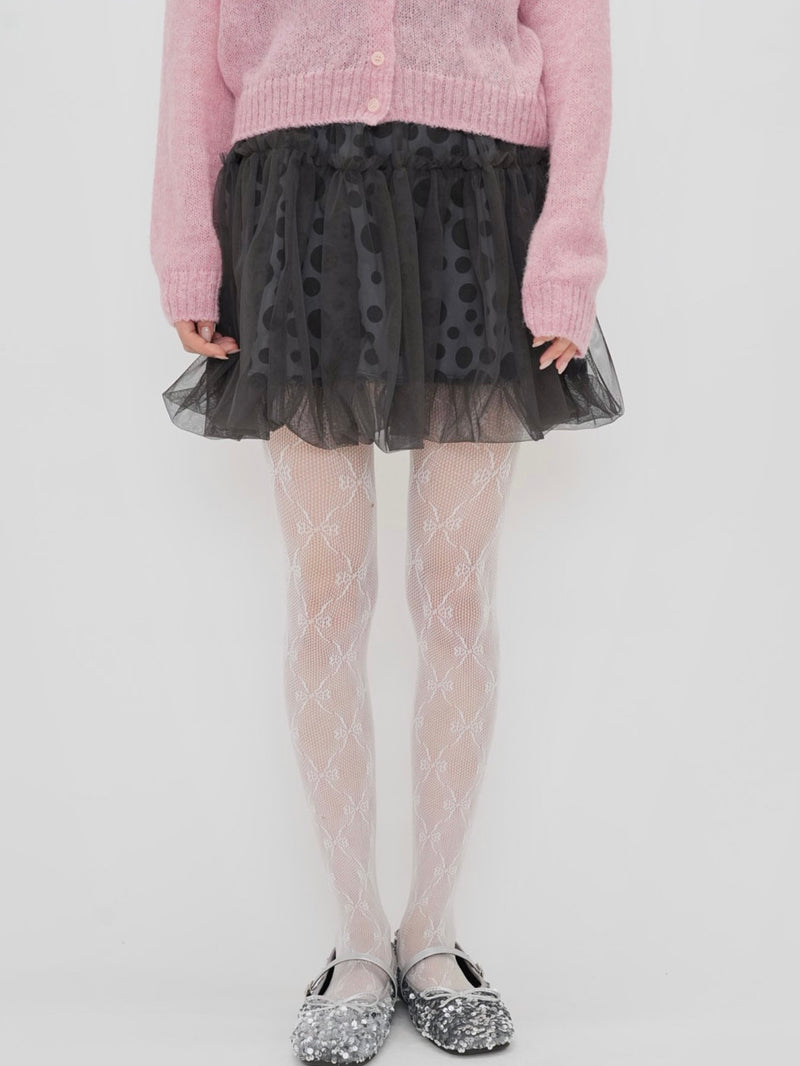 tulle mini skirt