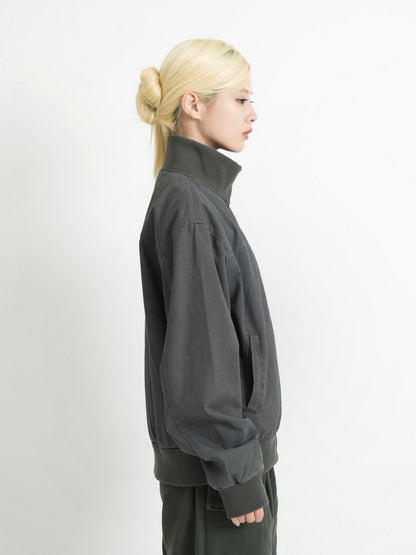 double zip high neck jacket
