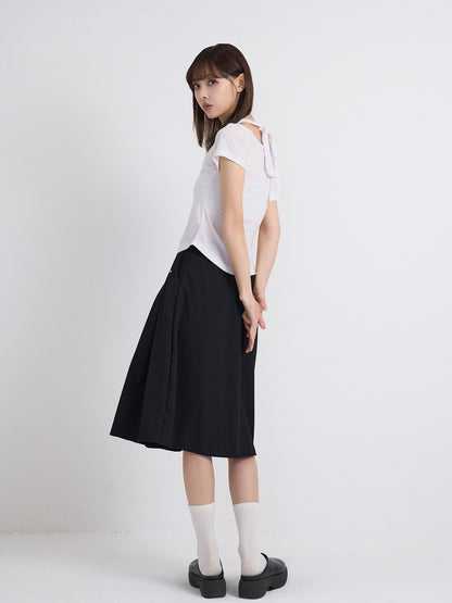eyelet halter layered tops