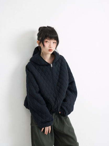 soft quilting hoodie