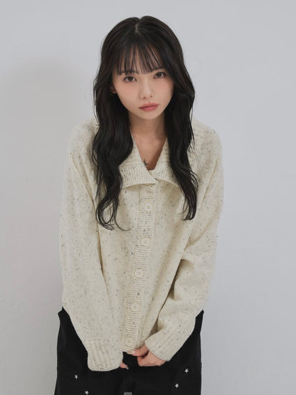 nep high neck cardigan