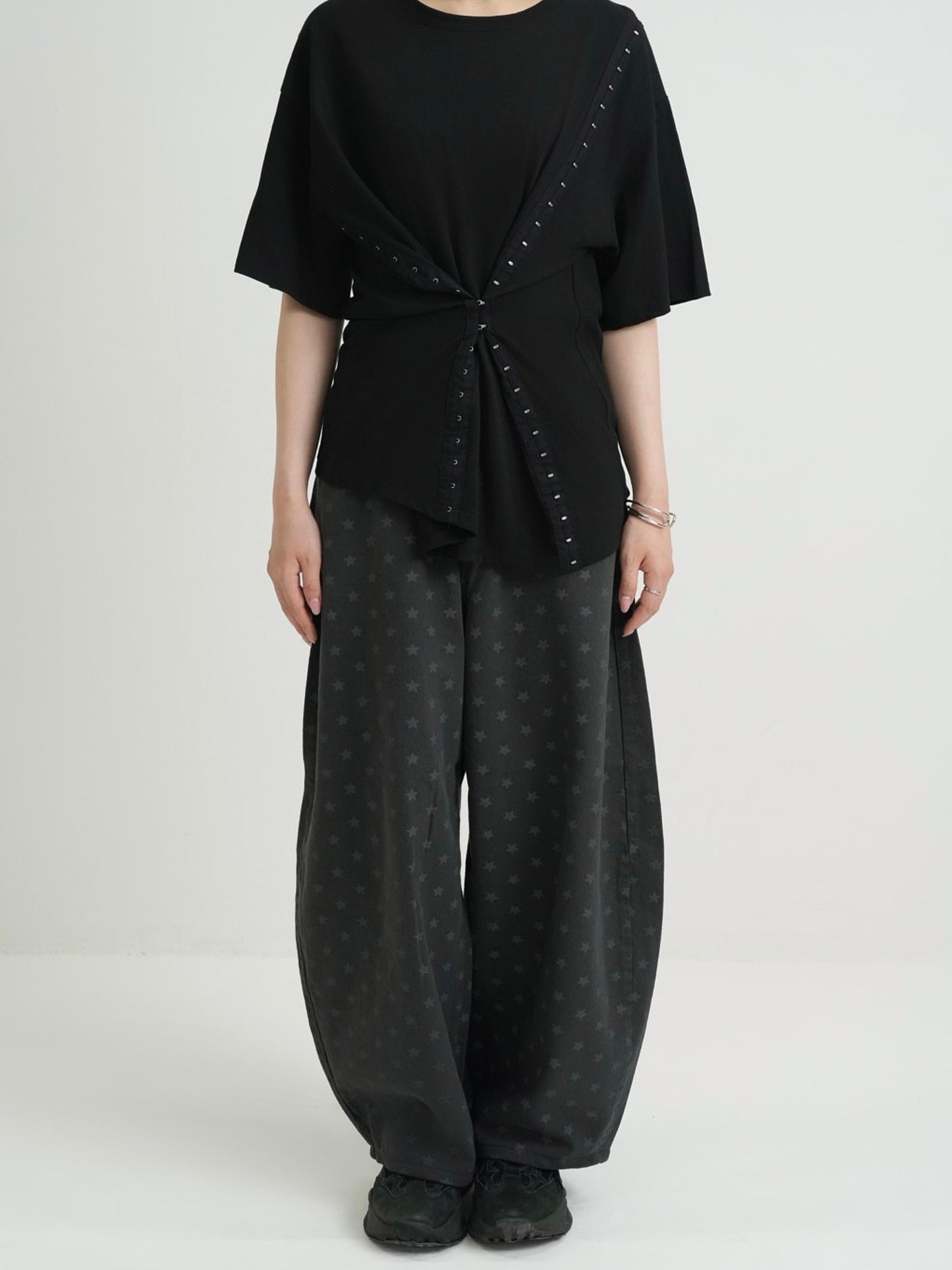 star dot balloon pants