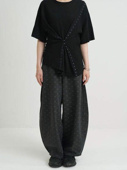 star dot balloon pants