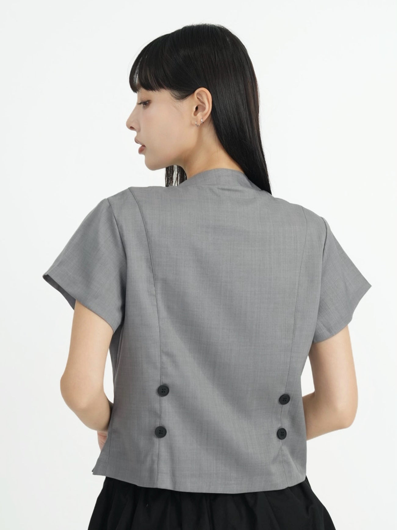 front double button tops