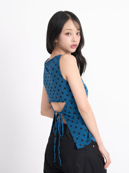dot back cut out tops