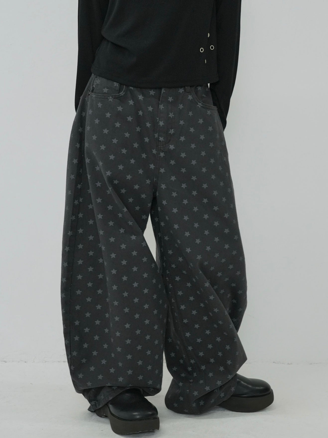 star dot balloon pants