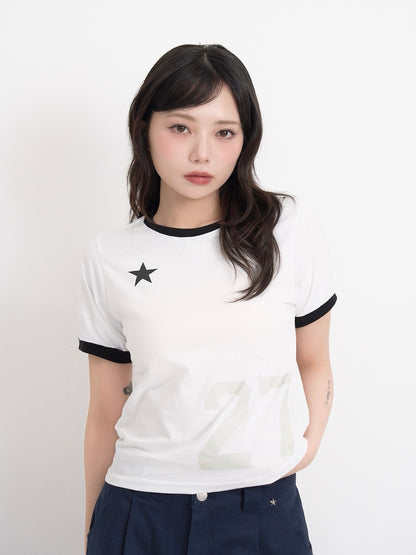 27 star ringer tops