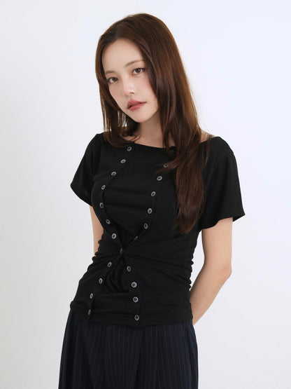 double button tops