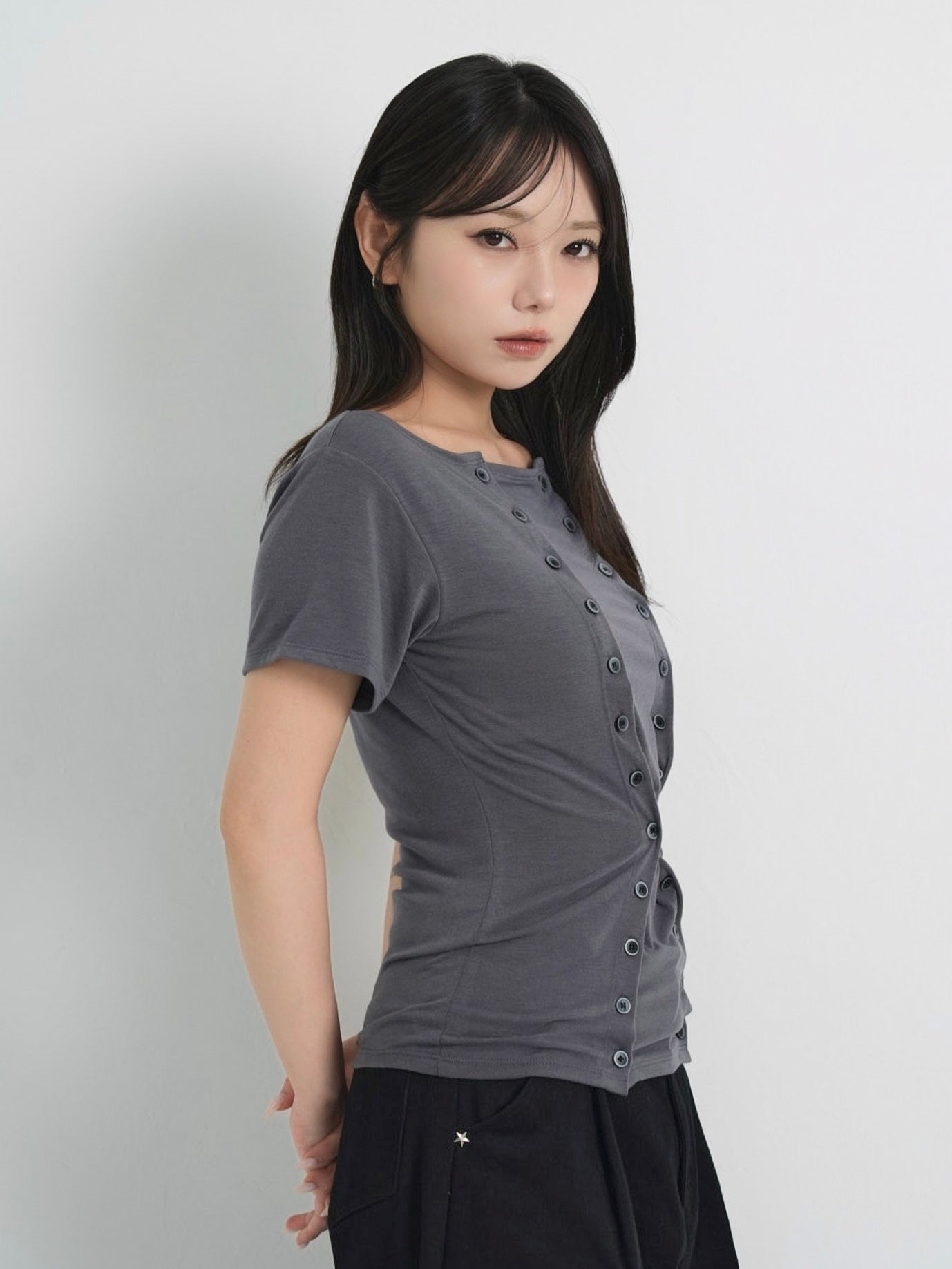 double button tops