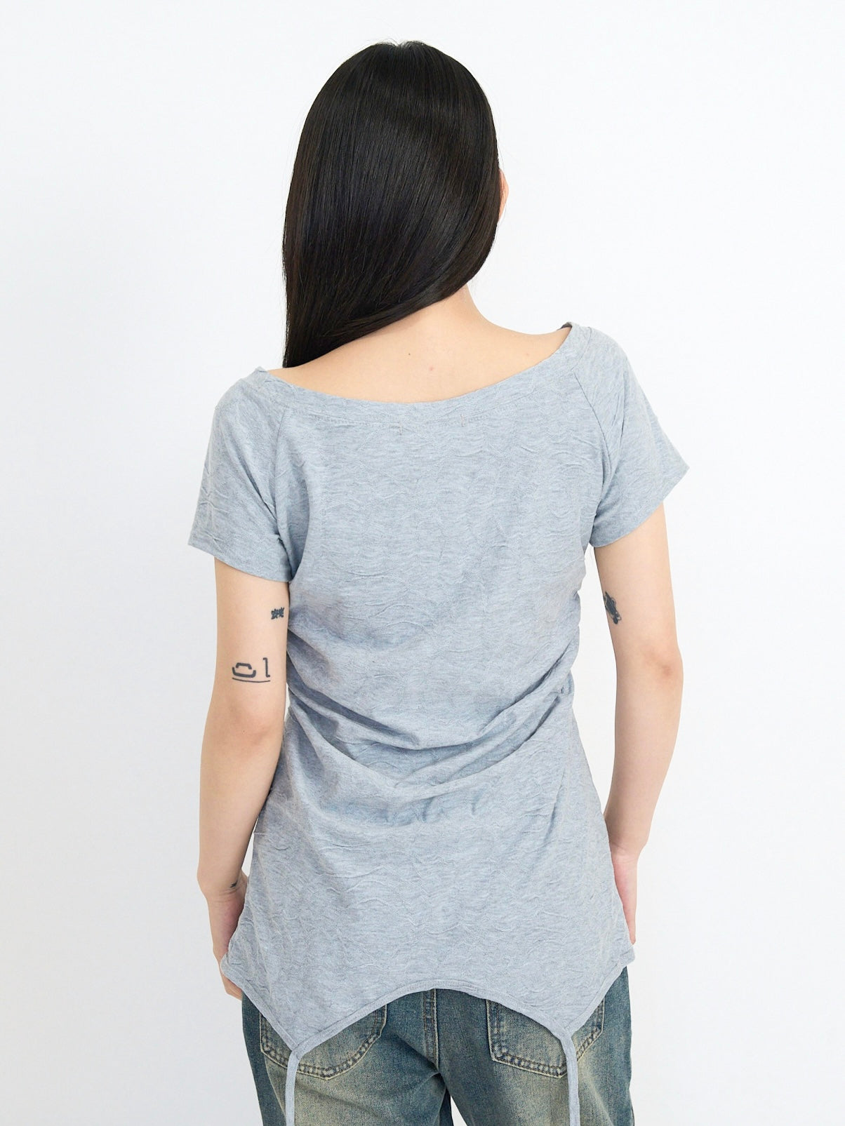 jacquard off shoulder tops