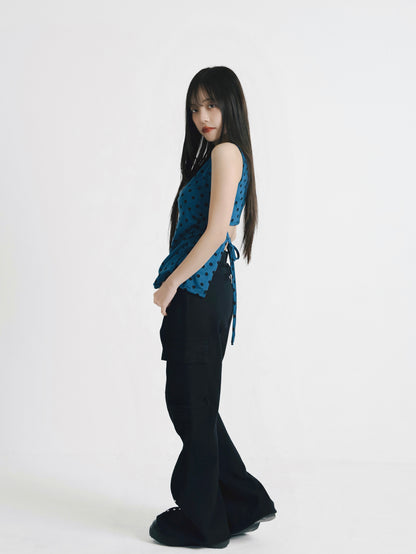dot back cut out tops